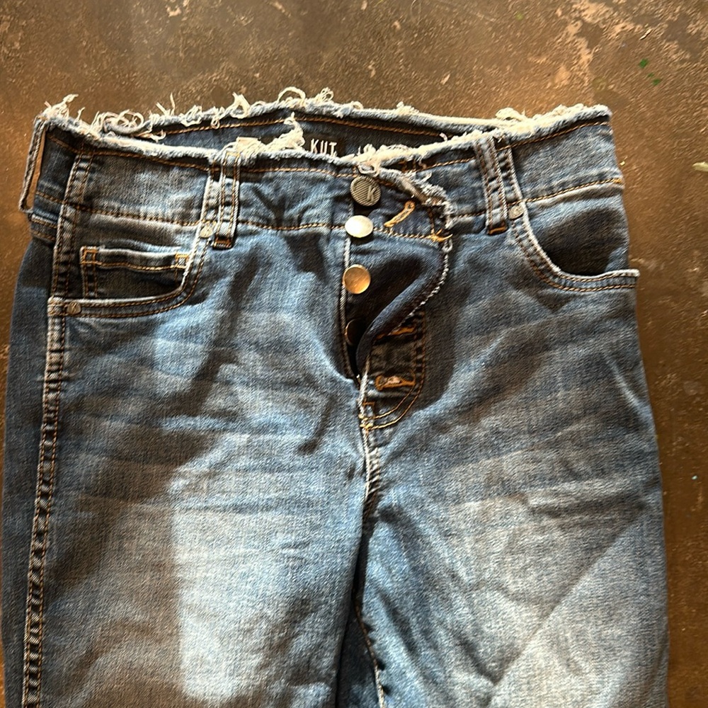 KUT High Rise Connie “fab ab ankle skinny”